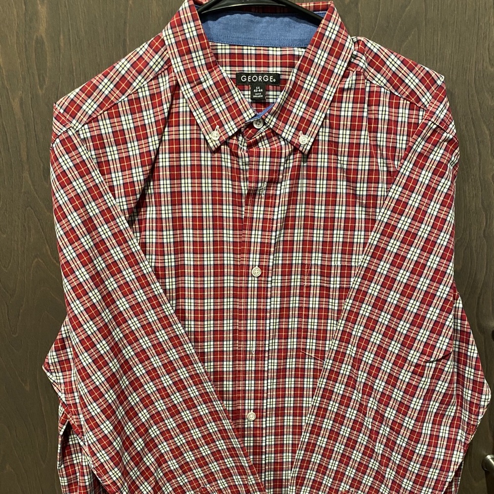 George Men’s Plaid Button-Up